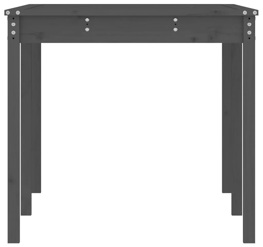 Mesa de jardim 159,5x82,5x76cm madeira de pinho maciça cinzento
