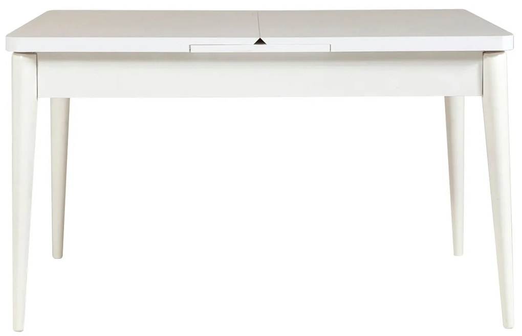 Conjunto de Mesa de Jantar Extensível e Cadeiras Vina – Branco e Azul