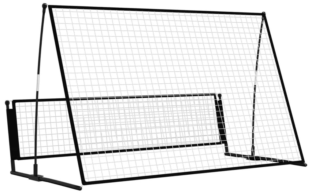 Baliza de futebol com ressalto 2 em 1 202x104x120 cm aço