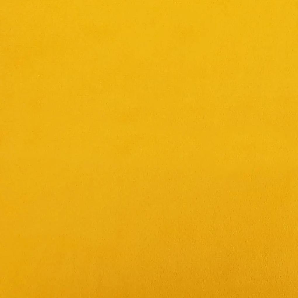 Conjunto de 2 Cadeiras Fabian Giratórias em Veludo - Amarelo - Design