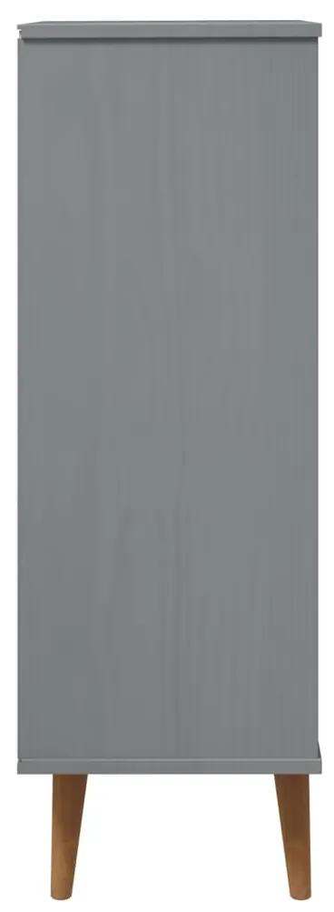 Sapateira MOLDE 59,5x35x103 cm pinho maciço cinzento