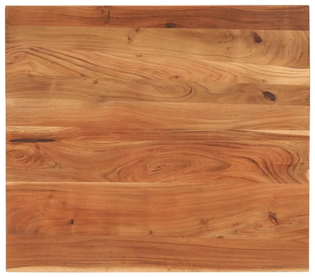 vidaXL Tampo de mesa retangular 90x80x2,5 cm madeira de acácia maciça