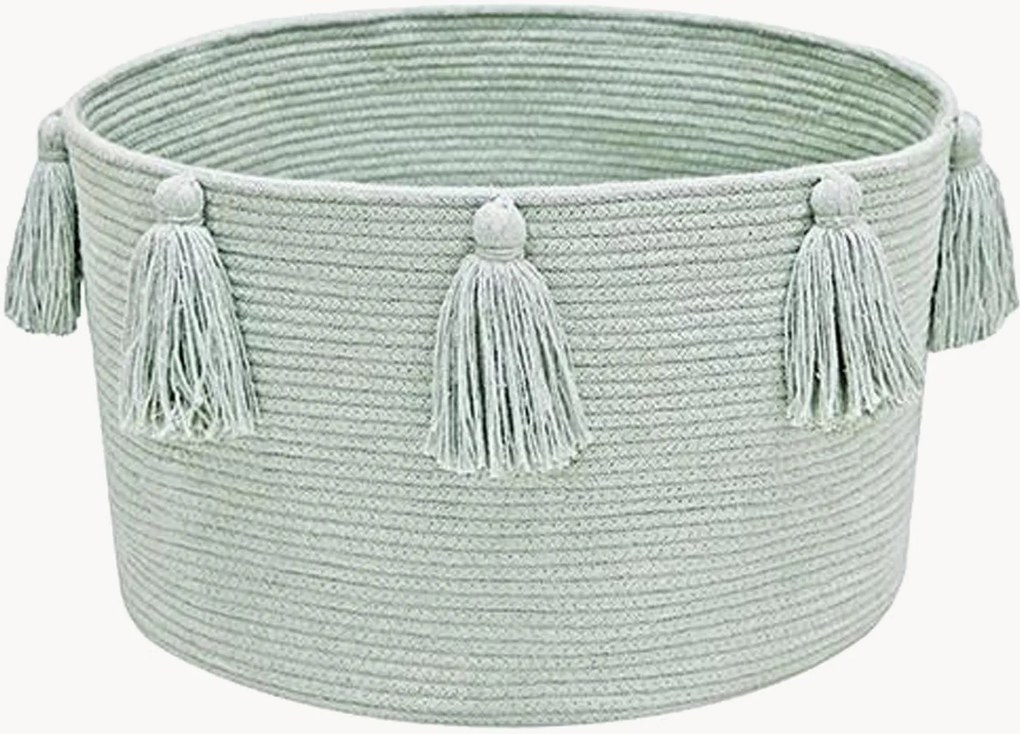 Cesto artesanal em algodão New Tassels