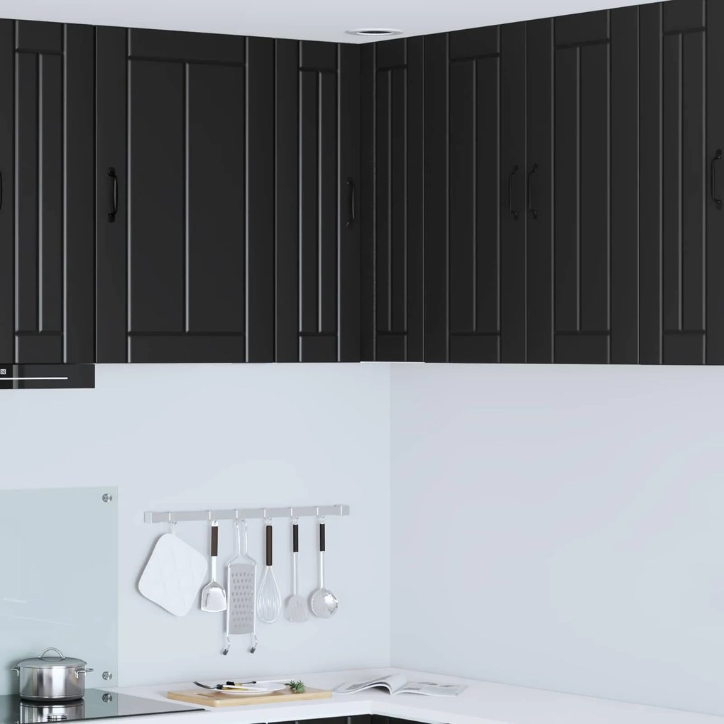 vidaXL Armário de Cozinha Preto 57 x 57 x 80 cm Madeira processada