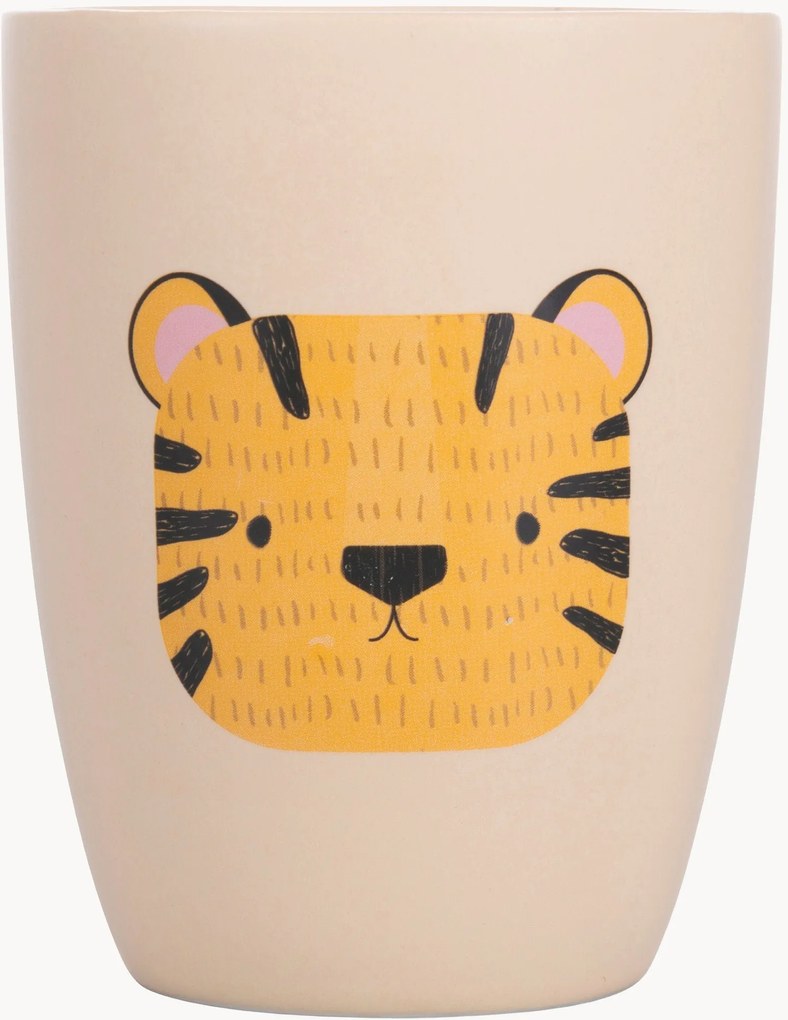 Caneca para crianças em porcelana fina com estampados diferentes em cada lado Les Petites