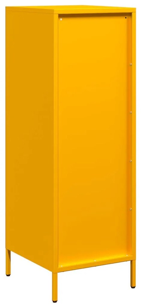 Aparador alto 39x35x103,5 cm aço amarelo mostarda