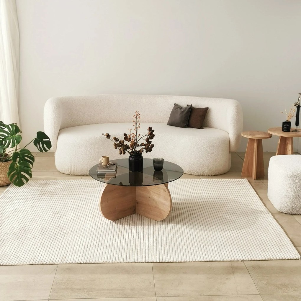 Mesa de Café Bubble – Carvalho Fumado – 75x35x75 cm