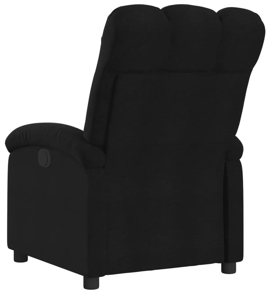 Poltrona elétrica reclinável tecido preto