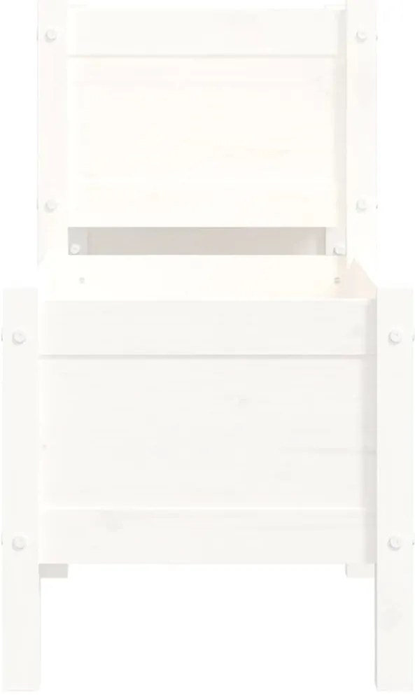 Vaso/floreira 178,5x44x75 cm pinho maciço branco