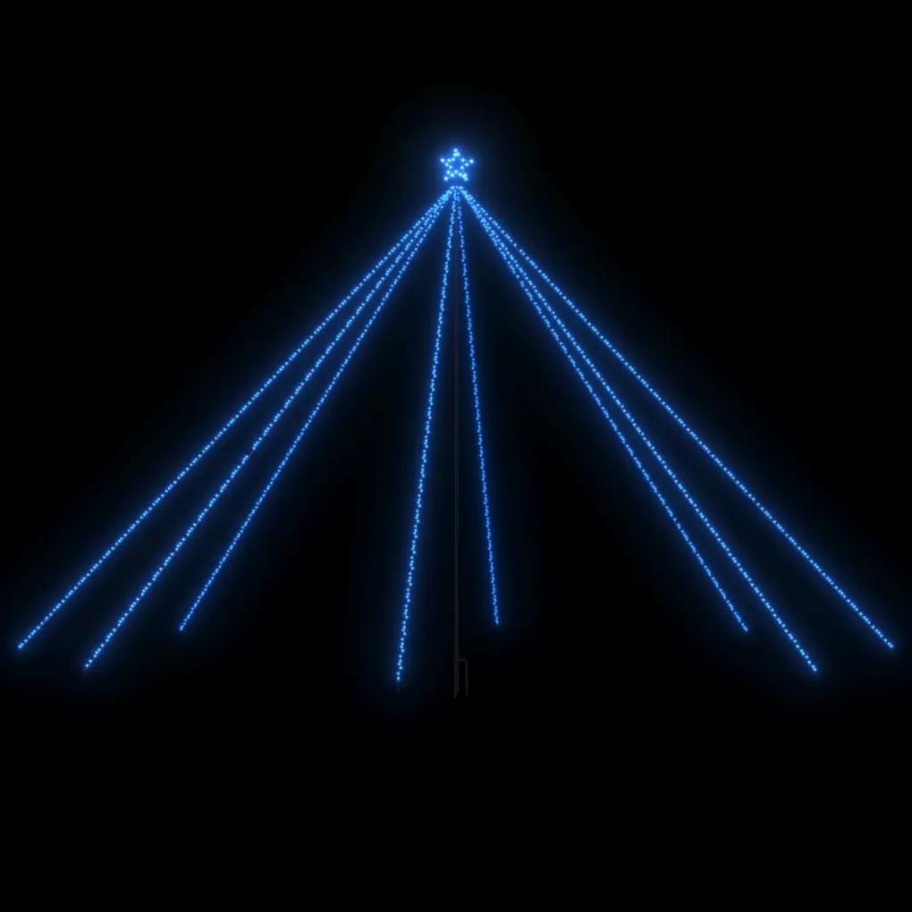 Iluminação p/ árvore de Natal int/ext 800 LEDs 5 m azul