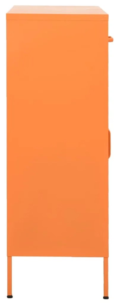 Armário de arrumação aço 80x35x101,5 cm laranja