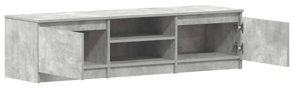 Móvel de TV derivados de madeira cinzento concreto