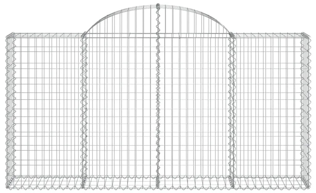 Cestos gabião arqueados 9pcs 200x30x100/120cm ferro galvanizado
