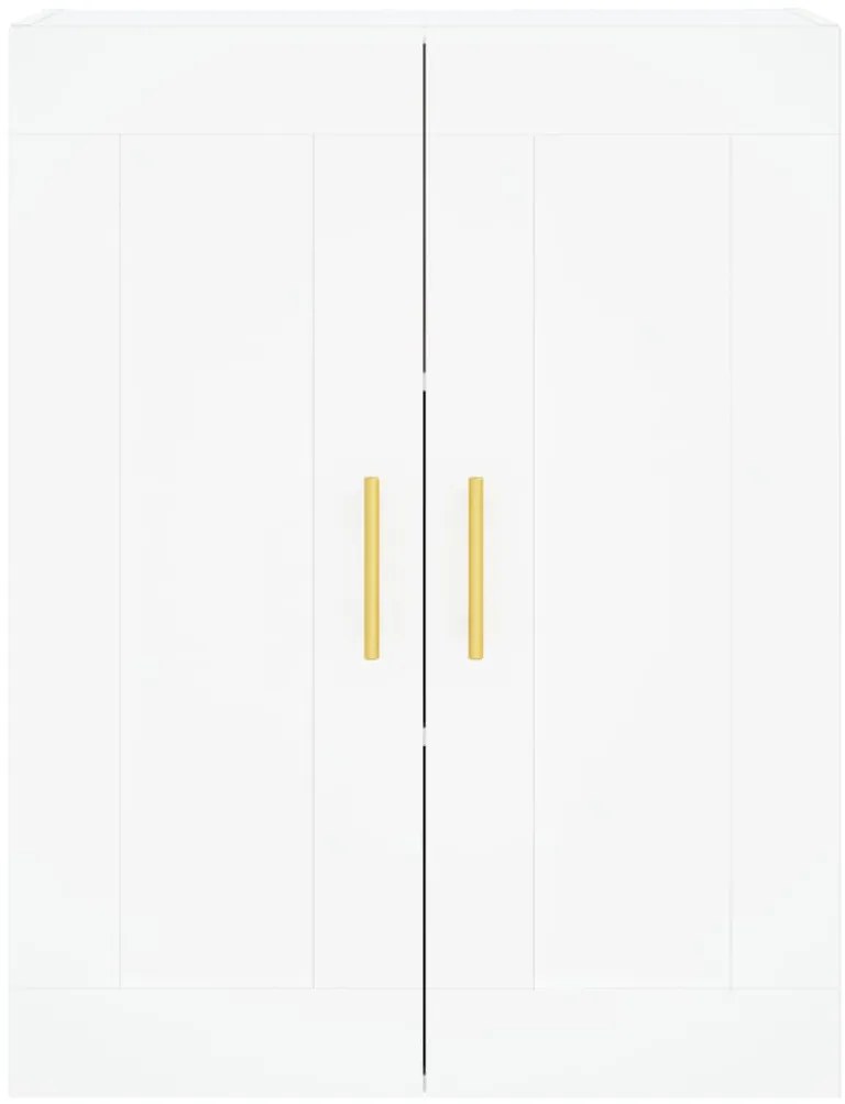 Móveis de parede 2 pcs derivados de madeira branco