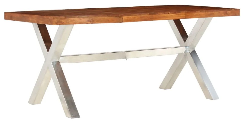 Mesa de jantar 180x90x76 cm madeira maciça