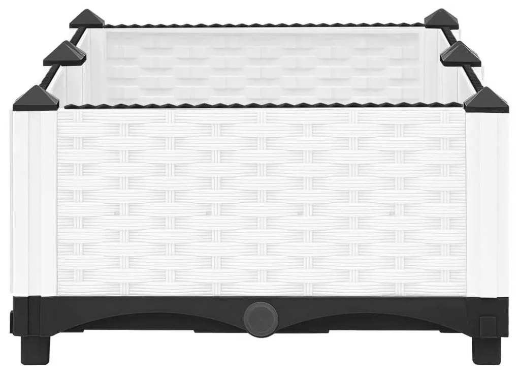 Canteiro elevado 80x40x23 cm polipropileno