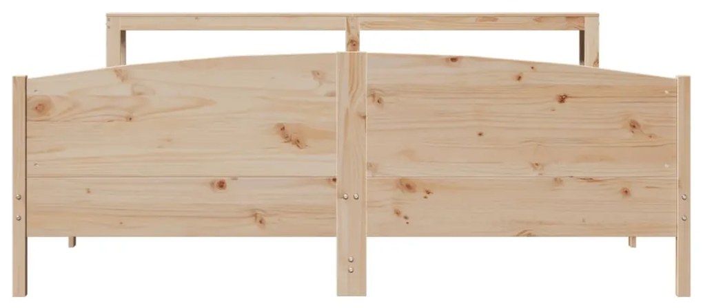 Cama sem colchão 180x200 cm madeira de pinho maciça