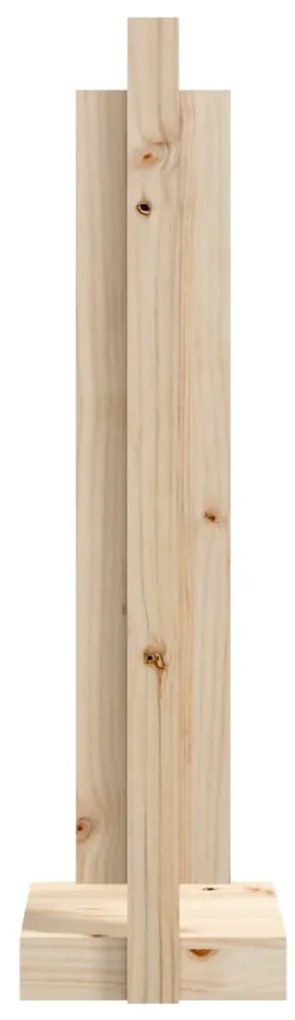 Suporte de lenha 33,5x30x110 cm pinho maciço