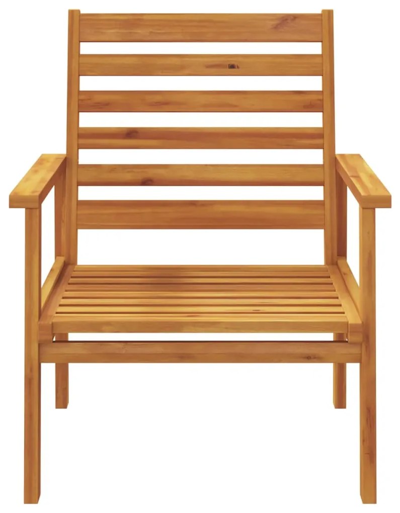 3 pcs conjunto lounge de jardim madeira de acácia maciça