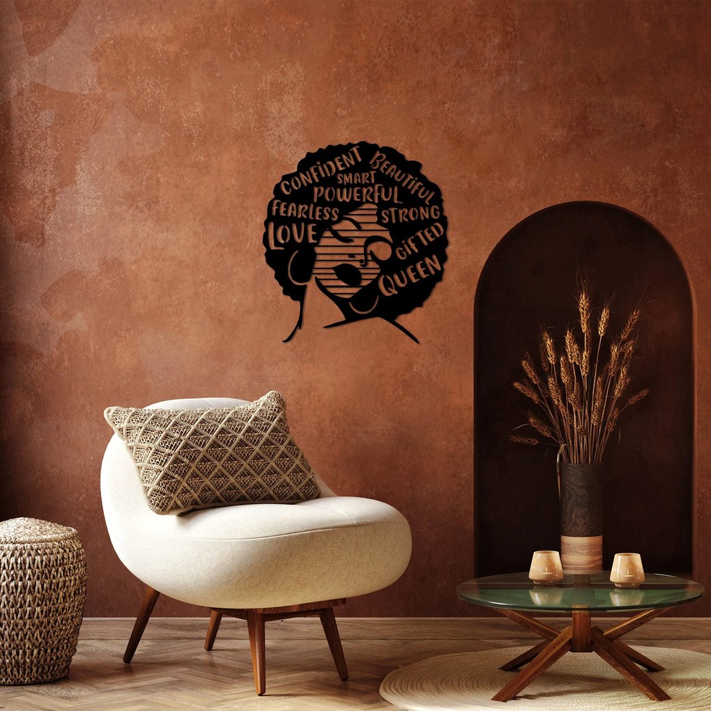 Acessório Decorativo de Parede Love – Preto – 64 x 70 cm