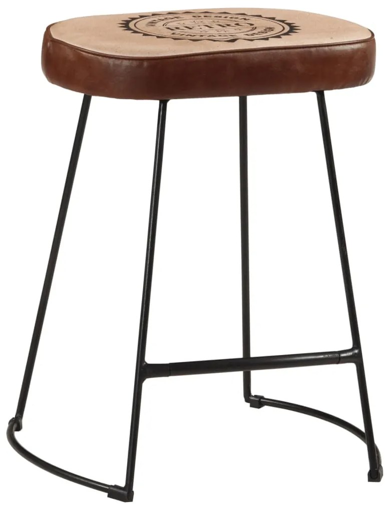 Bancos de bar 2 pcs 40x29,5x53 cm castanho-escuro