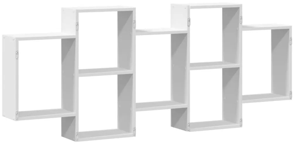 Prateleira de parede 159x18x65 cm derivados de madeira branco