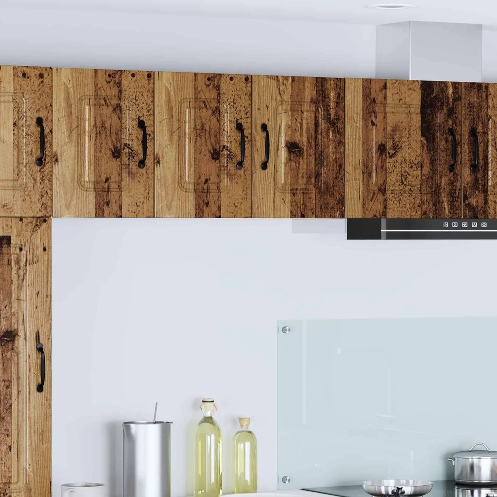 vidaXL Armário de Cozinha Kalmar 2 pcs Madeira antiga 30 x 31 x 40 cm