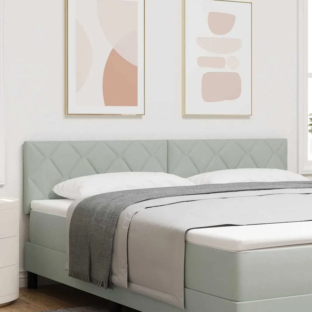 Cabeceira com Design de Blocos de Diamante , 180cm, Veludo