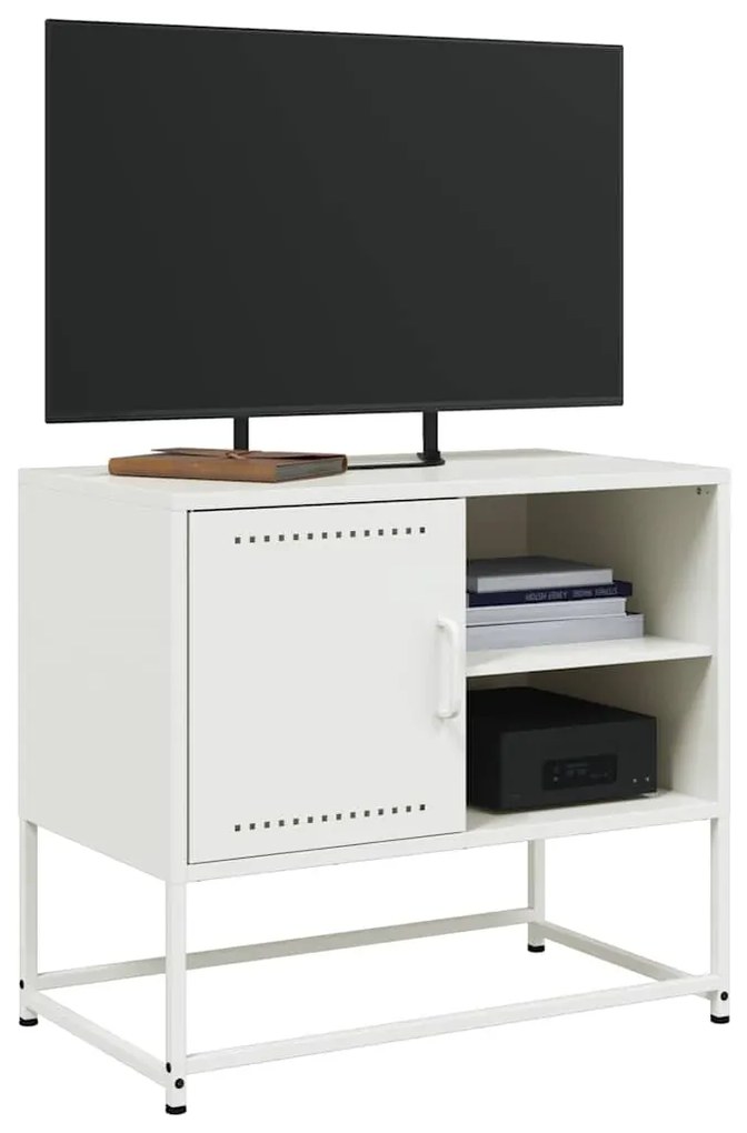 Móvel de TV 68x39x60,5 cm aço branco