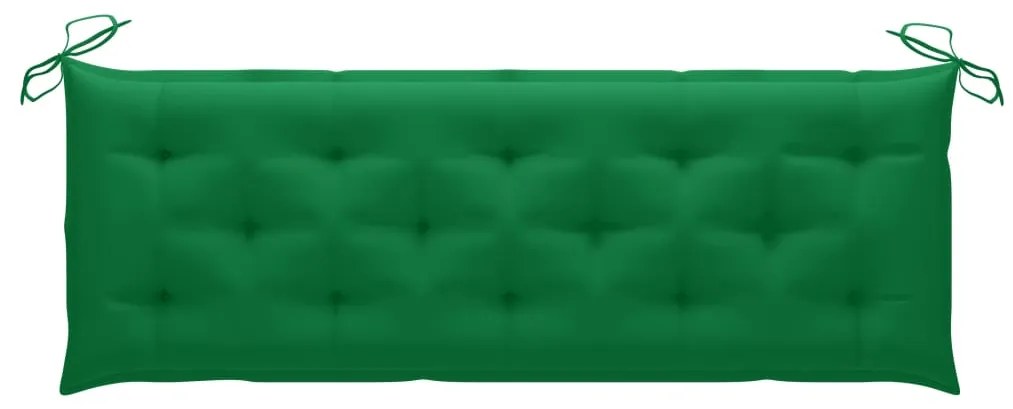 Banco de jardim empilhável c/ almofadão 159 cm teca maciça