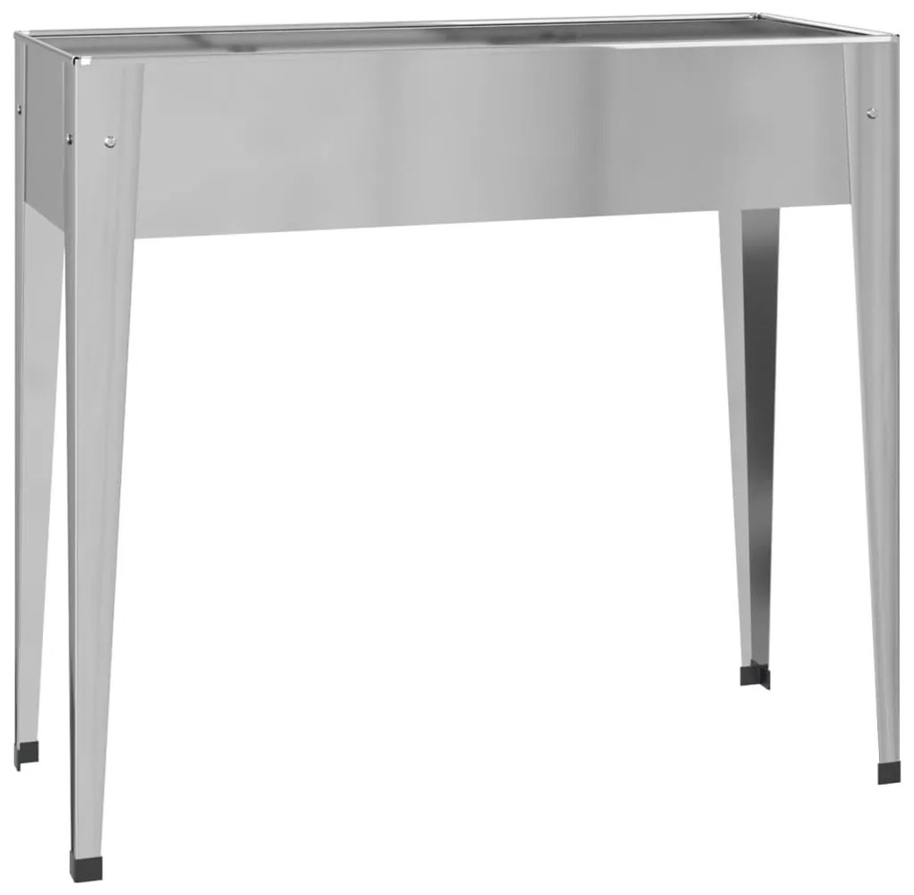 Vasos/floreiras de jardim 2 pcs aço galvanizado