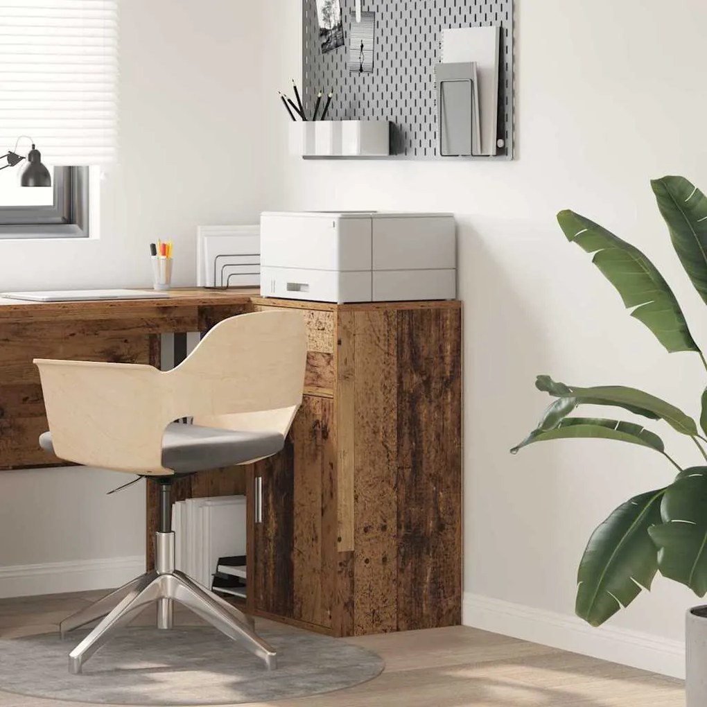 vidaXL Buffet com gaveta Madeira antiga 38 x 34 x 75 cm