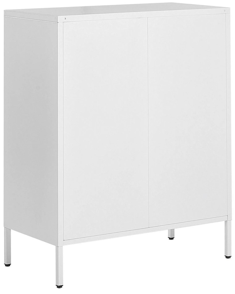 Aparador com 2 portas em metal branco WAKATIPU Beliani