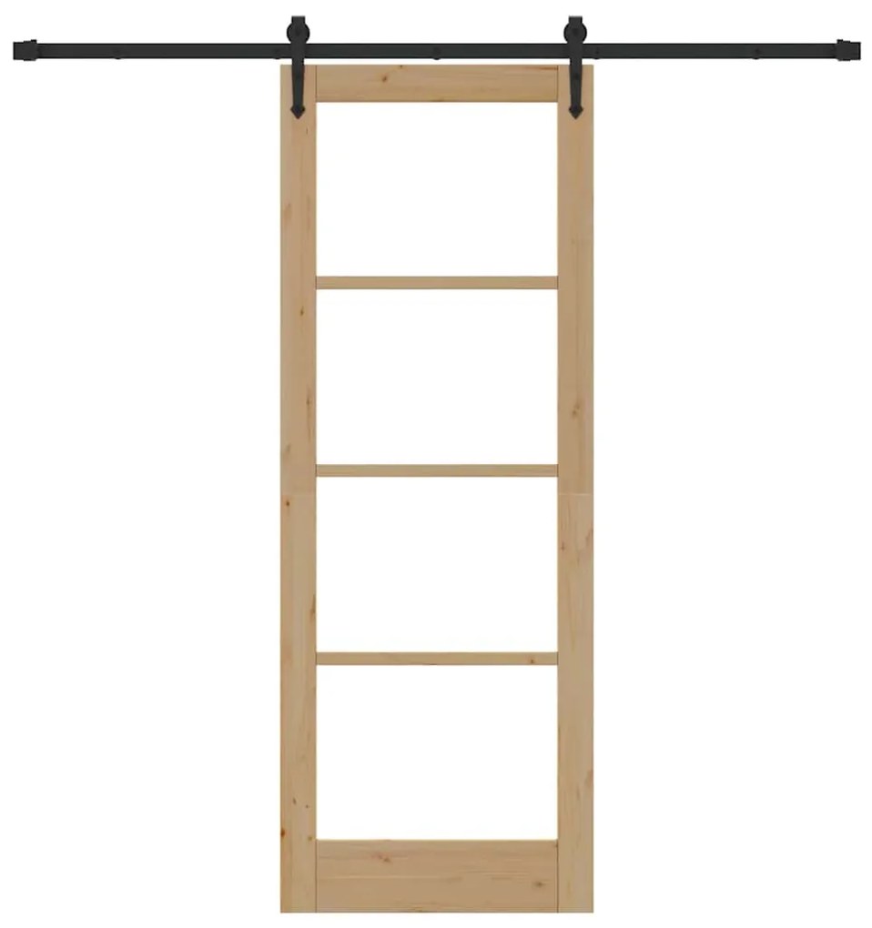 Porta Deslizante vidaXL com Conjunto de Hardware 'ORKDAL'78x211 cm