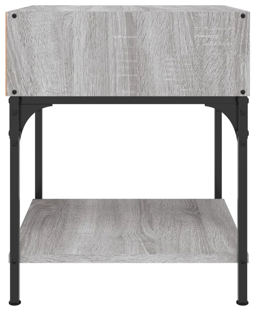 Mesas de cabeceira 2pcs 40x41x50 cm deriv. madeira cinza sonoma