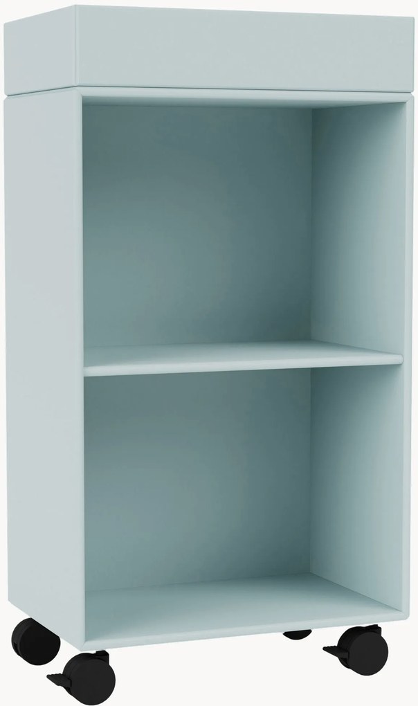 Armário de casa de banho artesanal com rodas Preppy