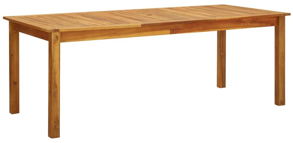 vidaXL Mesa de jardim 200x90x74 cm madeira de acácia maciça