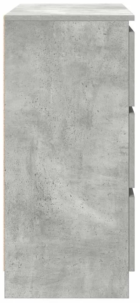 Aparador 80x35x76 cm derivados de madeira cinzento cimento
