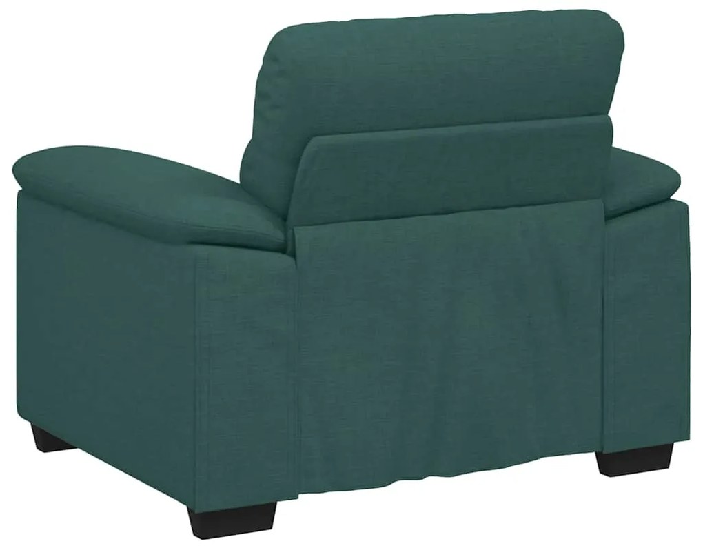 Poltrona 60 cm tecido verde-escuro