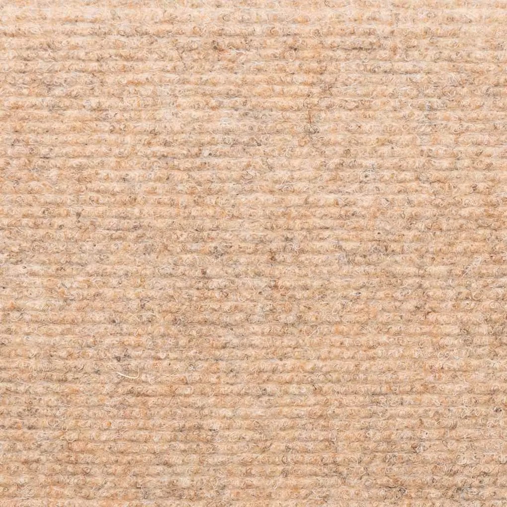 Tapetes de escada autoadesivos 30 pcs 65x21x4 cm creme