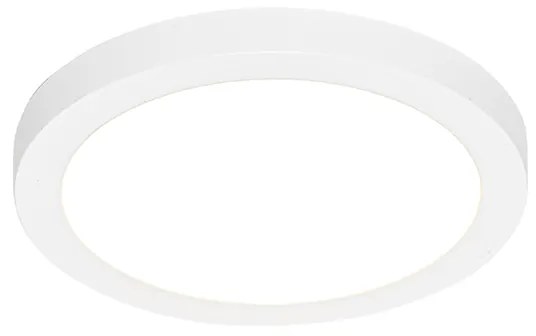 Foco de encastrar o superficie branco 22 cm com LED 3 passos dim para aquecer - TRANS Moderno