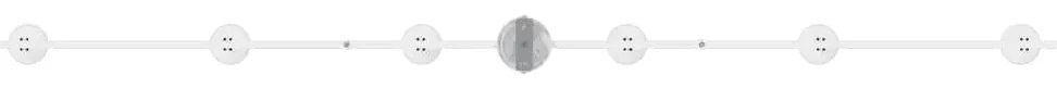 Spotlight de Teto 6 Vias Ajustável Branco GU10
