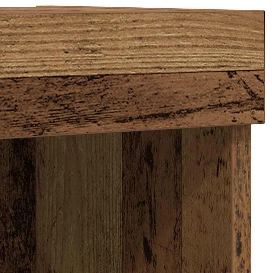 Prateleira flutuante vidaXL 2 pcs Madeira antiga 40x28.5x40 cm Madeira