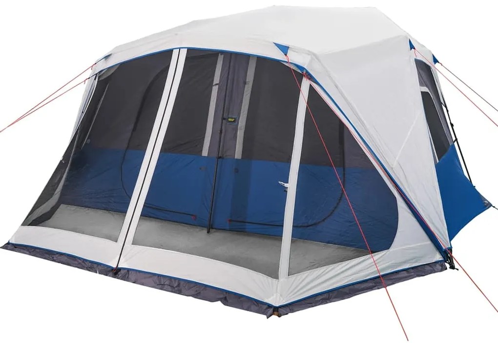 Tenda familiar c/ LED 10 pessoas libertação rápida azul-claro