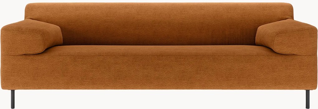 Sofá freistil180 (3 lugares), castanho-alaranjado/preto, L 222 cm