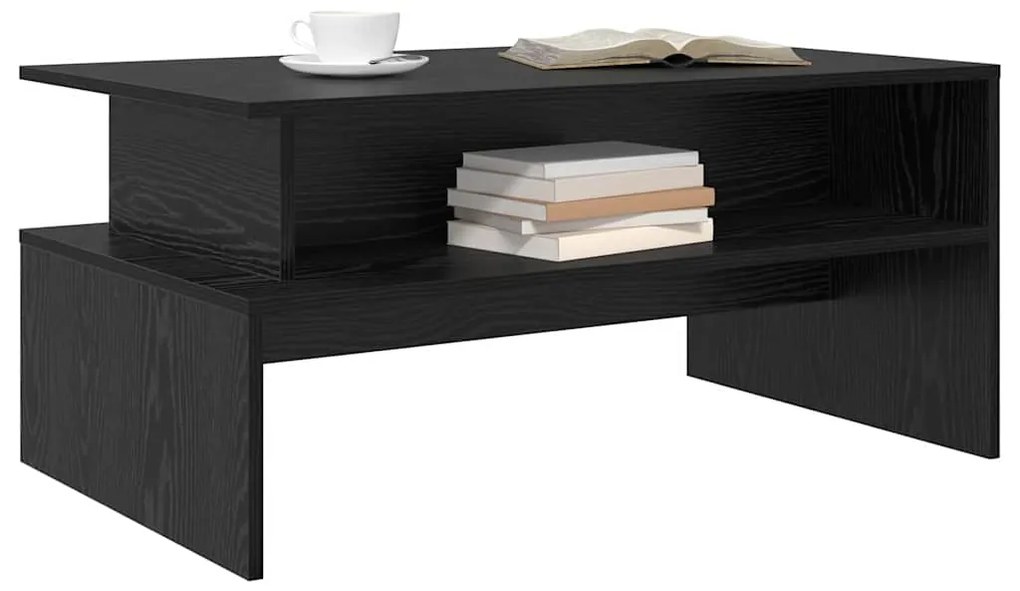 Mesa de centro com prateleira Outros Carvalho preto 90 x 55 x 42.5 cm