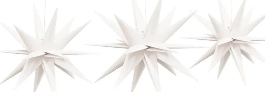 Luzes de Natal com LEDs 3 pcs dobrável branco