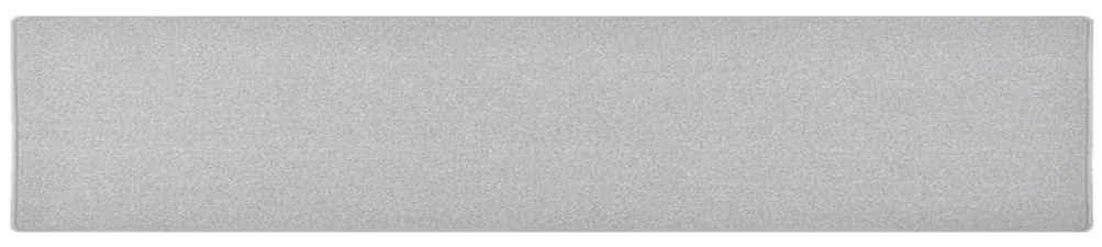 Tapete/passadeira 80x400 cm cinzento-claro