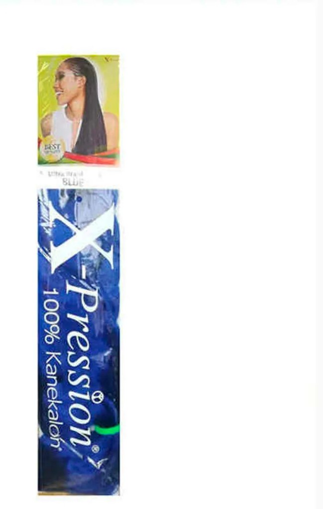 Extensões para o Cabelo X-Pression Azul Azul