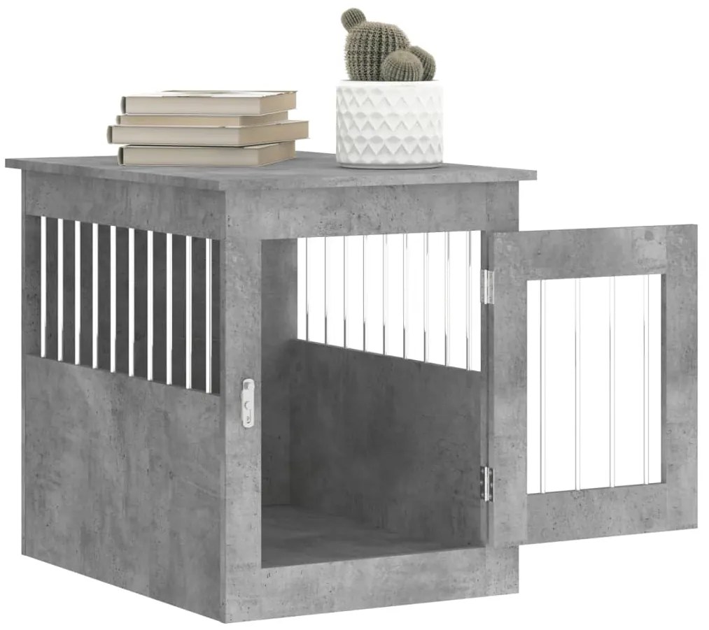 Móvel casota para cão 55x75x65 derivados madeira cinza-cimento
